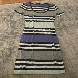 French Connection Striped T-Shirt Dress
